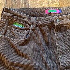 Zumiez Empyre SZ 17 Women’s brown Tori Corduroy Skater Pants Grunge Y2K Skate